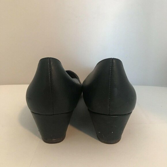 Womens Naturalizer Matte Black Wedge Heels Comfortable Size 10 - Picture 4 of 6
